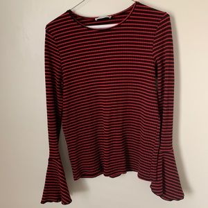 Zara ribbed top striped